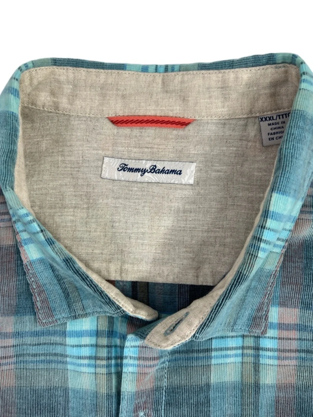 Mens Tommy Bahama Cord Chella Shirt Plaid Button Down Long Sleeve Shirt 3XL - Picture 4 of 9